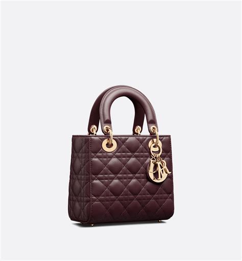 dior amaranth|Lady Dior Pouch Amaranth Cannage Lambskin .